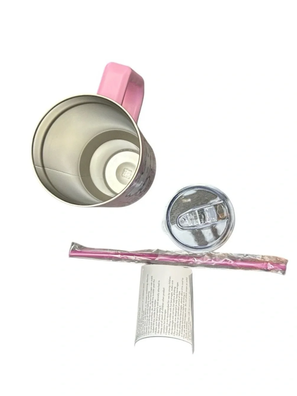 Sanrio Hello Kitty 40oz Stainless Steel Tumbler Handle Lid Straw Pink Exclusive